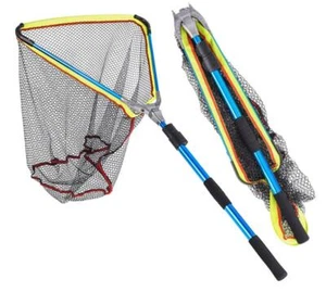 200cm Telescopic Fishing Landing Net Aluminum Fish Net Extending Pole Handle Net - Picture 1 of 10