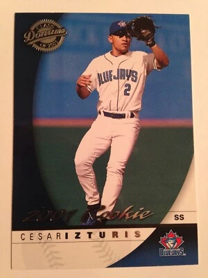 2001 Donruss Cesar Izturis Blue Jays RC 191 #’d /1875 Low Shipping - Image 1 of 2