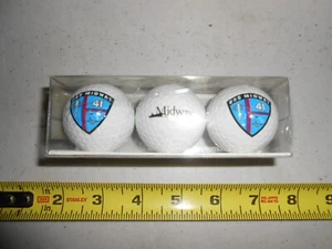 NEW 1 SLEEVE USS MIDWAY 41 SOUVENIR 3 GOLF BALLS NIB WHITE - Picture 1 of 4
