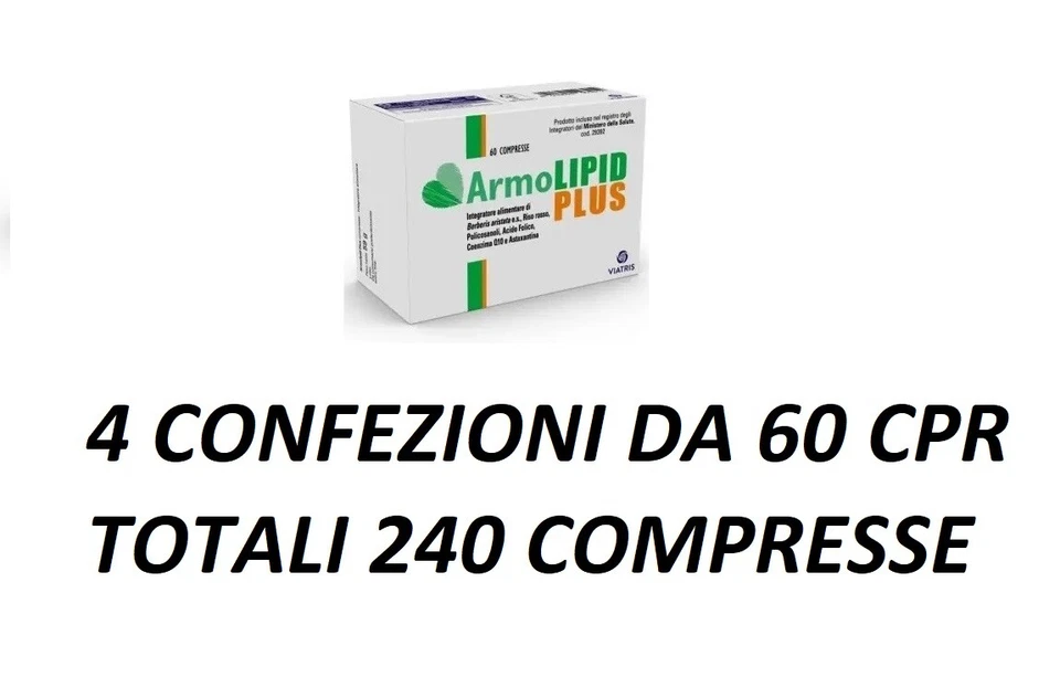 MYLAN/MEDA/VIATRIS Armolipid Plus 60 Compresse x4=Totali 240Compresse