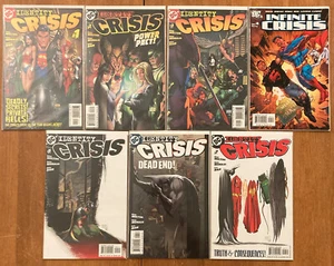 Identity Crisis #1-7 2004 Meltzer-Morales-Bair DC Comic Books - NM B&B - Picture 1 of 4