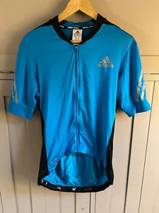 Adidas Supernova men's short sleeve cycle jersey | Blue/Black/Silver | Medium | - Picture 1 of 8