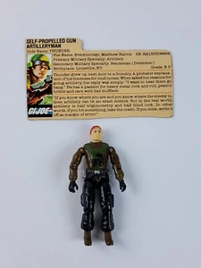 Vintage GI Joe THUNDER (v1) 1984 Figure ARAH 3.75" Slugger Driver File Card - Picture 1 of 11