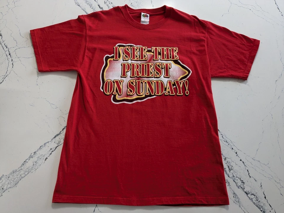 Vintage Y2K Kansas City Chiefs Priest Holmes Big Graphic T Shirt Men's Medium Foto 1 de 4