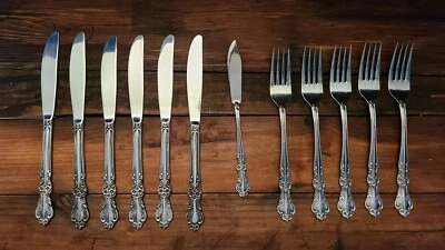 Lot of 12 Vintage Japan Ecko Eterna Mary Graham Stainless Flatware READ - Image 1 of 4