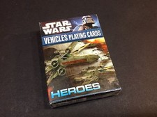 Star Wars Vehicles Heroes and Villains Playing Cards 2 Packs! Stocking Stuffers!