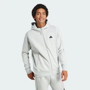 Adidas Mens Z.N.E. Premium Full-Zip Hooded Jacket Large Wonder Silver IN5094 - Picture 1 of 6