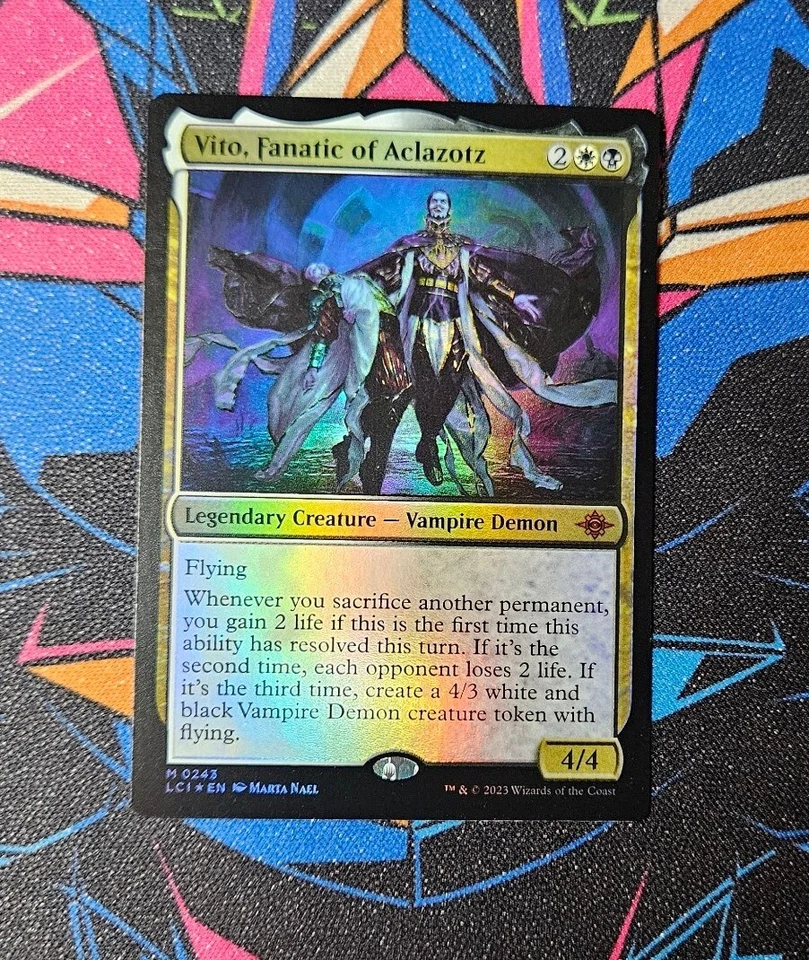 Vito, Fanatic of Aclazotz NM Foil MTG Lost Caverns Of Ixalan Unplayed Magic  - Image 1 of 1