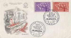 Zayix France 1045-1046 FDC PJ Marque Depose Cachet Europa CEPT 032323SM36 - Picture 1 of 2