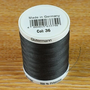 Gutermann Sew All Thread 1000m Reel 100% Polyester Colour 36 Dark Grey - Picture 1 of 4