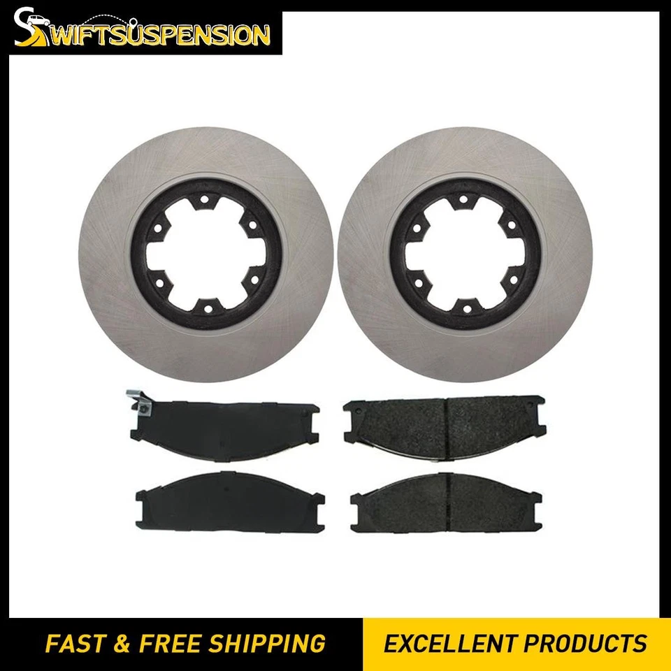 Juego de pastillas de freno de disco delanteras C-Tek rotor de freno de disco 3 piezas para Nissan 720 1985-1986 Foto 1 de 4