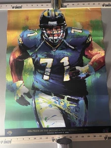 Vintage SGA Pride of Jacksonville Jaguars Tony Boselli 2006 Poster 18x24 - Picture 1 of 7