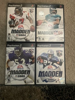 Lote de 4 Madden NFL 2001 2004 2005 y 2006 - Sony PlayStation 2 PS2 - CIB Probado Foto 1 de 4