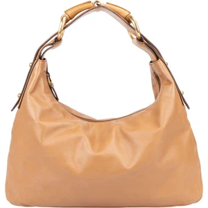 Gucci Brown Leather Horsebit Handbag Tasche - Bild 1 von 11