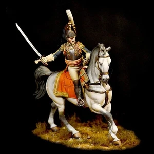 1/32 resin figure model Napoleonic elite cavalry unassembled unpainted - Picture 1 of 3
