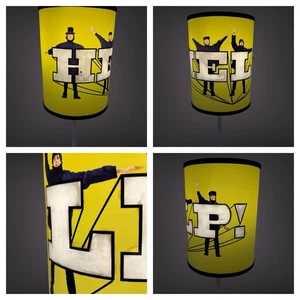 Vintage Beatles Hilfe Lampe Pop Art Retro Deko Rarität Fab Four Licht Musik funktioniert lesen - Bild 1 von 17