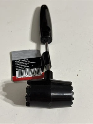 Chef Craft Select Meat Tenderizer, 9.5 inch, Stainless Steel/Black - Image 1 of 4