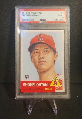 2018 SHOHEI OHTANI #7 PSA 9 ROOKIE🔥 TOPPS LIVING OPENING DAY🔥 STUNNING CARD! - Image 1 of 2