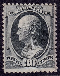 US Scott 165, 1874 Hamilton, 30c grau schwarz, UNBENUTZT NG - Bild 1 von 2
