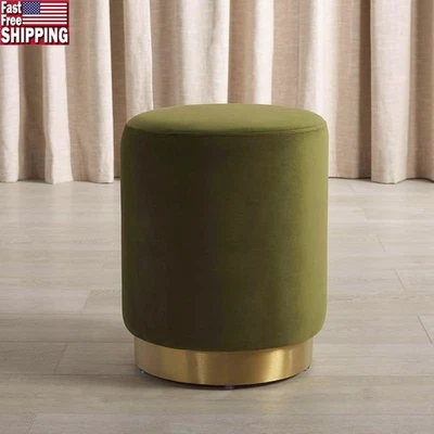 Taburete otomano de alta costura elegante decoración del hogar taburete de pie versátil sala dormitorio asientos Foto 1 de 4