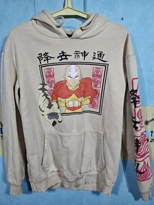 Avatar der letzte Luftbändiger Hoodie Herren klein hellbraun Aang Grafik Nickelodeon Cartoon - Bild 1 von 12