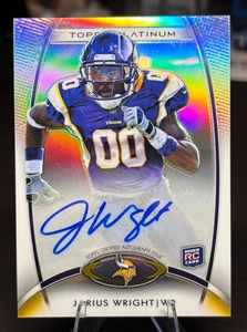2012 Topps Platinum Rookie Autographs Refractors Jarius Wright #135 AUTO RC - Picture 1 of 2