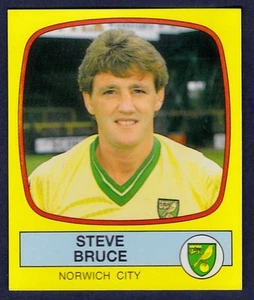 PANINI FOOTBALL 88-#166-NORWICH CITY-GILLINGHAM-STEVE BRUCE - Foto 1 di 1