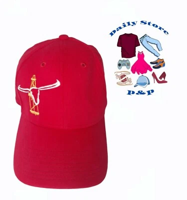 Gorra de béisbol Pro Flex Oil Rig/Longhorn de poliéster ajustada talla L/XL usada Foto 1 de 4
