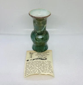Rare Ernest Light Crystalline Porcelain Vase Green Starburst Glazed Effect 36 - Picture 1 of 13