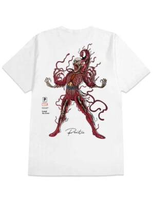 Primitive Marvel x Nychos Carnage Hombres Camiseta de Monopatín Talla XL Blanca Nueva Foto 1 de 3