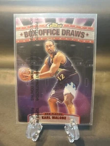 99-00 Topps Finest Box Office Draws Karl Malone HOF Insert (Utah Jazz) W/Peel - Picture 1 of 2