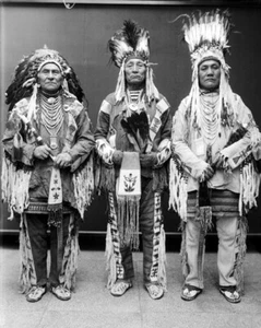 Wolf Plume, Curly Bear, Bird Rattler-Blackfoot Indian, Old West 8x10 Photo 39 - Picture 1 of 2