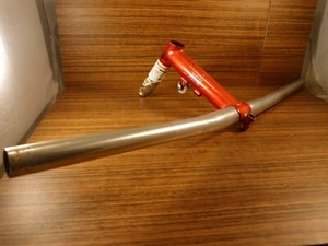 1993 MTB Kalloy flat handlebar + Marin Lite quill stem by Sameness 25.4 mm - Picture 1 of 11
