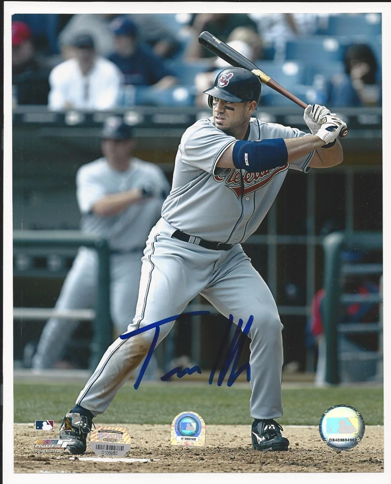 Travis Hafner Cleveland Indians Firmado Automático 8x10 Foto Autógrafo MLB Holograma Foto 1 de 1