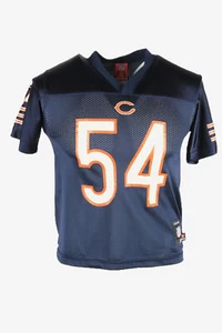 NFL USA Urlacher 54 Team Apparel V Neck Shirts 90s Retro Navy Size M - CW0844 - Picture 1 of 4