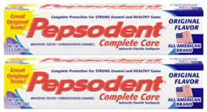 Pepsodents Complete Care Toothpaste, Original Flavor, 5.5 oz (2 Pack) - Picture 1 of 4