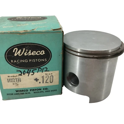 Pistón motor Hirth 160R 371 con anillos .120 gran tamaño marca Wiseco 2045 P12 Foto 1 de 4