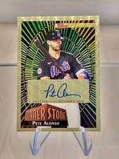 2022 Topps FINEST - Pete Alonso 1/1 SUPERFRACTOR CONER STONE ON CARD Auto