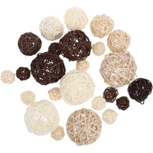 24 Pcs Fujitsu Props Child Office Decorative Orbs Wedding Rattan Balls - Picture 1 of 11