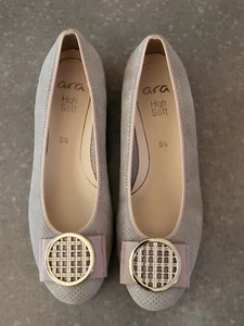 ARA - The Bambi - Tan Pindot Suede Pumps- Size 5 1/2 - New without box - Picture 1 of 6
