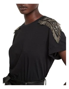 Camiseta Top Sass Bide DEPARTURES Negra Talla S - Imagen 1 de 6