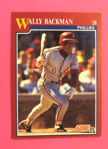 1991 Score, Philadelphia Phillies - WALLY BACKMAN