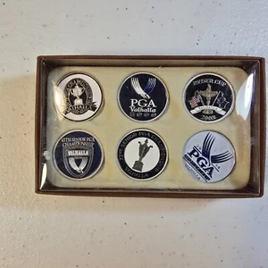 PGA Championship Golf Ball Markers Valhalla 6 Pack New Ryder Senior - Picture 1 of 3