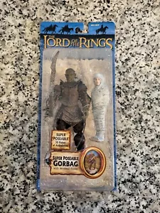 Super Poseable Gorbag w Frodo THE LORD OF THE RINGS ToyBiz Return King MOC NEW - Picture 1 of 2