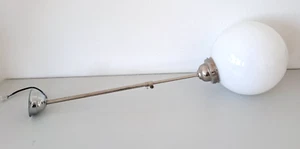 Bauhaus Stil Design Kugellampe Deckenleuchte Opalglas ø ca. 23cm L.80cm - Bild 1 von 7