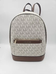 Michael Kors Erin Vanilla/Acorn Morgan Backpack $358 Msrp - Picture 1 of 13