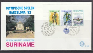 Surinam - Suriname Issue FDC 1992 (154C) Sport - Olympics - Picture 1 of 1