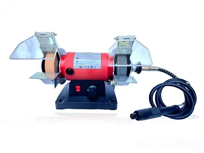 FLEX MOLA DA BANCO SMERIGLIATRICE PIETRA E SPAZZOLA 150 WATT CON MINI TRAPANO DRILL