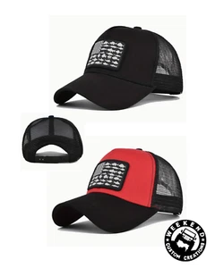 AMERIKANISCHE PATRIOTISCHE TRUCKERMÜTZE ANGELN BALLKAPPE FLAGGE ONE SIZE UNISEX ERWACHSENE - Bild 1 von 5