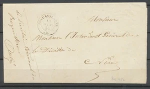 Lettre en franchise 13/10/1854 CAD Sarde ROCCASTERONE pour Nizza TB. H2284 - Foto 1 di 2